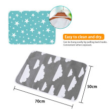 SACONELL 2 Pack Baby Waterproof Changing Mat196 X 275 Portable Nappy C