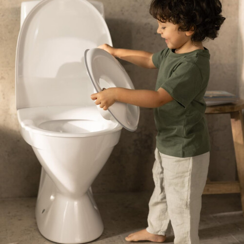 BabyBjÃƒÂ¶rn Toilet Training Seat, White/Grey 2