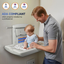 AIKE Commercial Baby Changing Unit Horizontal Wallmounted Foldable Bab