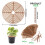 Plant Pot Grid Protector - 11.8" Cuttable Soil Guard Cover, 2 Pcs Digging Stoppe 2