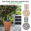 Plant Pot Grid Protector - 11.8" Cuttable Soil Guard Cover, 2 Pcs Digging Stoppe 7