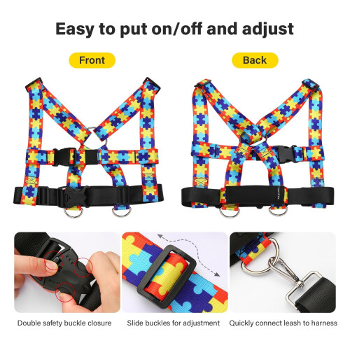 HOOMTREE Safety Harness Leash for Special Needs Child Aged 3-12 Years 2