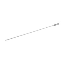Tubo de inseminación bovina de acero inoxidable 304, plateado, 46 cm, 3,8 mm