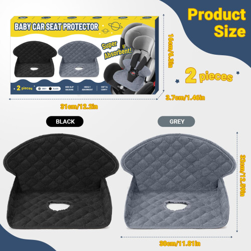 MEMOEVER Potty Training Car Seat Protector Waterproof Soft Pads for To 2