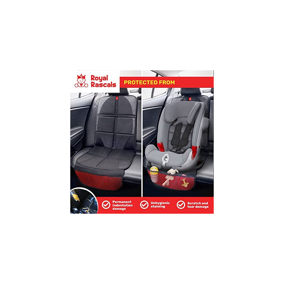 Royal Rascals Car Seat Protectors For Child Seats 2 Pack Universal Fit