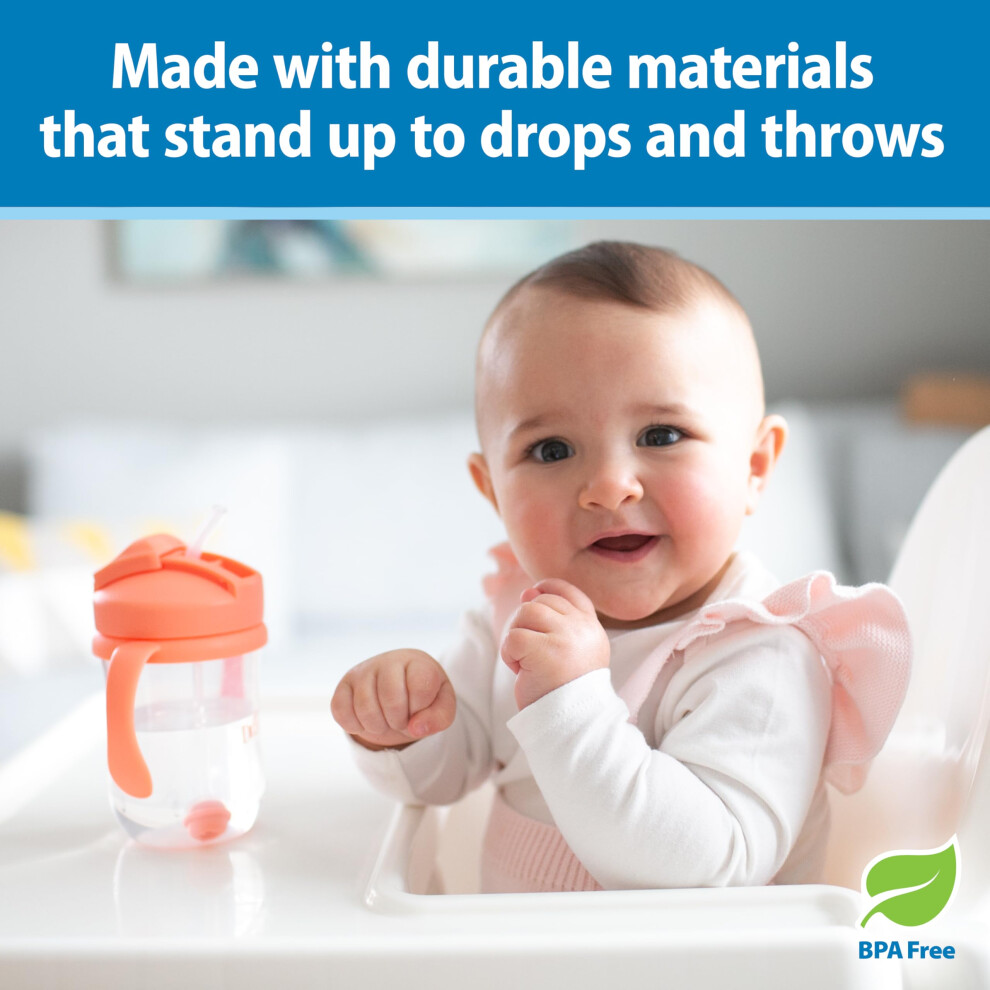 Dr. Brown's Dr Browns Milestones Babys First Straw Cup Sippy Cup With Straw 6M 9Oz