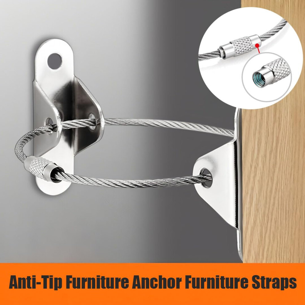 Furniture Anchors For Baby Proofing 6 Pack Anti Tip Furniture Anchors 5008569309997