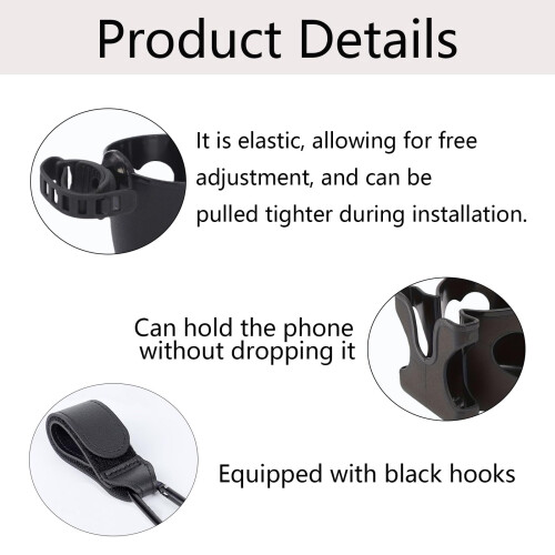 3PCS Pram Cup Holder Universal Set, Pram Cup and Phone Holder, 2