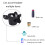 3PCS Pram Cup Holder Universal Set, Pram Cup and Phone Holder, 5