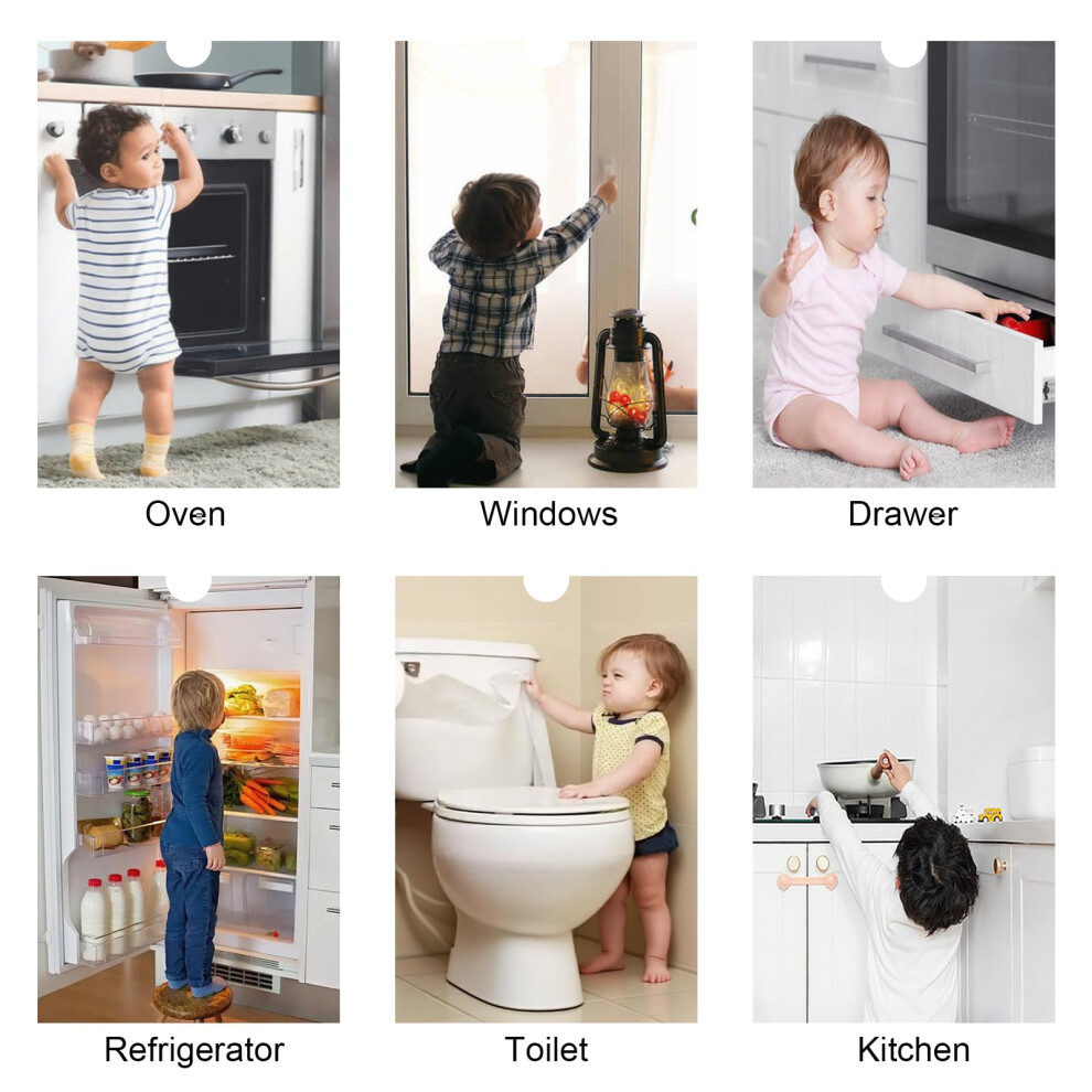 Bsdycl Safety Fridge Lock With 4 Digit Code Portable Cupboard Locks For Child