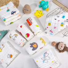 Radsocken 10 Pack Muslin Cloths for Baby25x25CM Muslin Squares Soft Bu