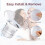 semai Flange Inserts 13/15/17/19/21mm Compatible with Medela/Momcozy 6