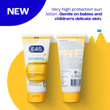E45 Kids Baby Sun Lotion for Sensitive Skin SPF 50 Face Body Gentle