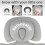 Hooyax Infant Car Seat Insert with Removable Head Support DualSided Ba 1