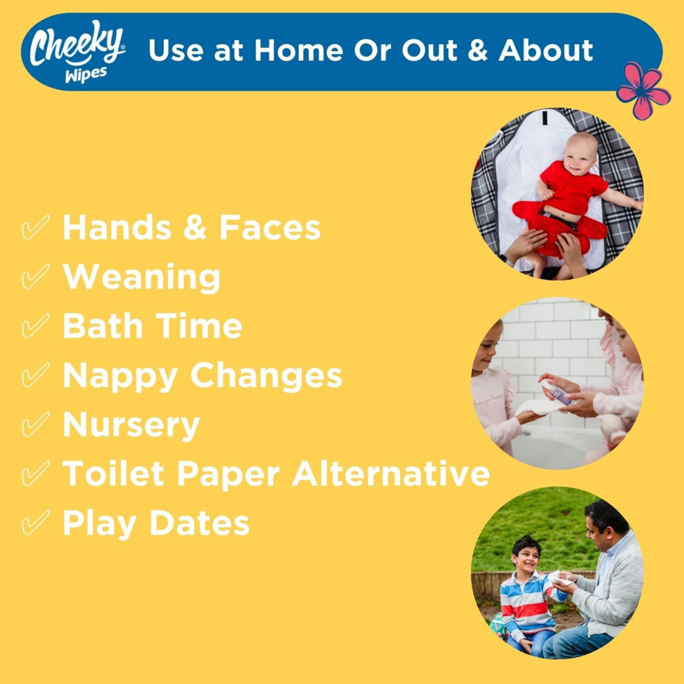 Cheeky Wipes 25 Washable Bamboo Terry Cloth Wipes 15X15cm Reusable Gr