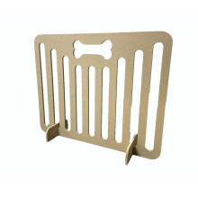 See-Through Dog Barrier, Versatile Freestanding Dog Gate, Indoor Wood Fence (Natural, 60 x75 cm/medium dogs)