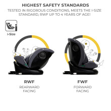 Kinderkraft IGrow Child Car Seat ISize 40150 cm 360 Degree Rotation Is