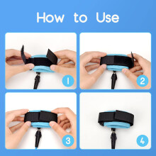 2.5M Anti Lost Wrist Link Belt, 360Rotate Security Elastic Wire Rope for Baby and Toddler Reins, Safety Leash Wristband/Hand Harness for Walking and