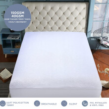 Caroline Shatuik Waterproof Mattress Protector Cot Bed20cm Deep Stretc