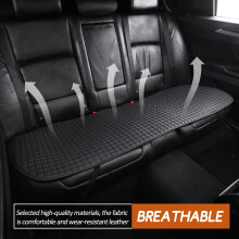 ZATOOTO Rear Car Seat Cover 1PCS PU Leather Waterproof Car Seat Mat Cu