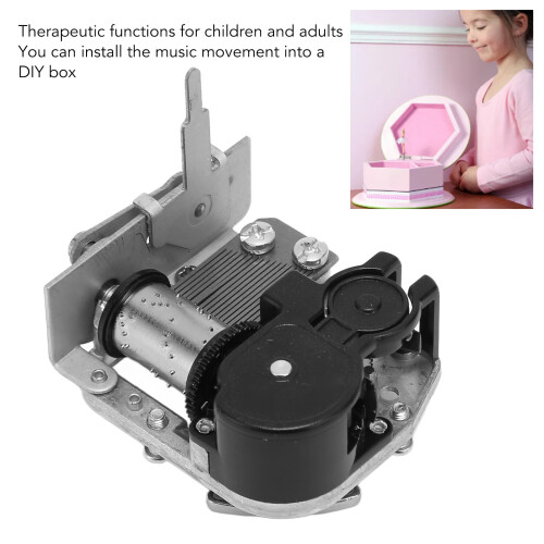 Music Box 18-Tone Alloy DIY Compact Rotating 2