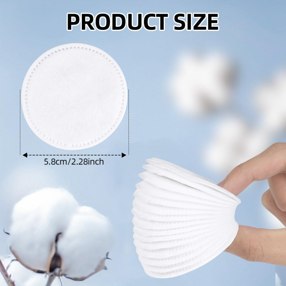 Lophe Cotton Wool Round Pads 300 Count Soft Gentle Cotton Pads Absorb