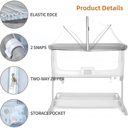 Foldable Mosquito Net for Babies Crib to Keep InsectsBugsCats OutBaby 2