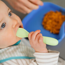 Nuby Good Square Meal Toddler Cutlery Durable Dishwasher Safe Easy