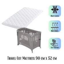 FIVE MOONS Joie Kubbie Travel Cot Compatible Mattress Extra Soft Breat