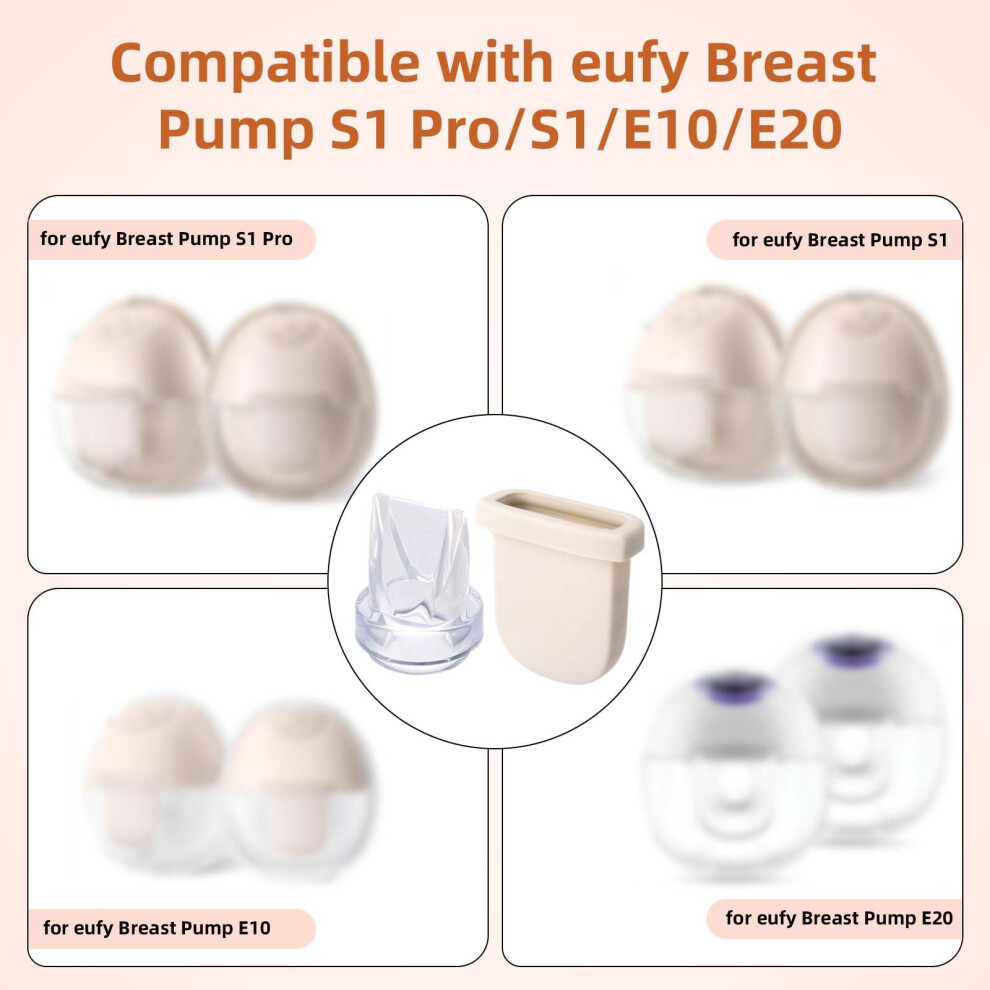 Fukaisu 12Pcs Breast Pump Parts For Eufy Silicone Diaphragms Duckbill Valves