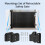 2 Pack Black Retractable Baby Gate Replacement Part with Anchors and Screws 3