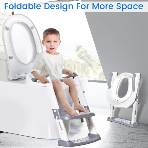 Bobys Potty Training Toilet Seat Trainer Kids with Step Stool  Foldabl 2