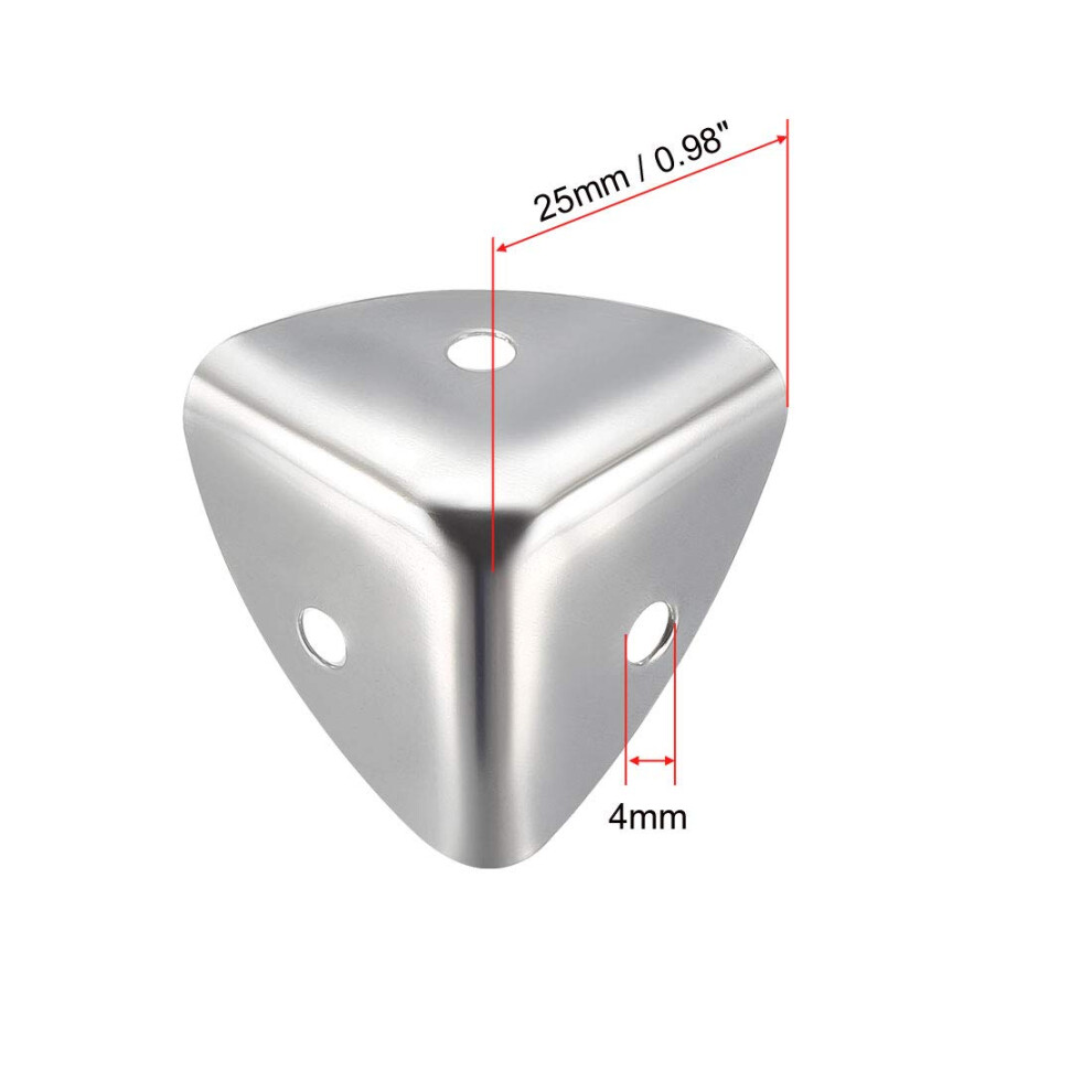 Sourcing Map Metal Box Corner Protectors Edge Guard Protector 25 X 25