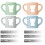 PandaEar 4 Pack Silicone Baby Bottle Handles Compatible with Dr Brown 4
