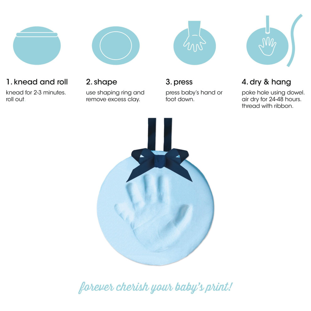 Pearhead Babyprints Babys First Handprint Or Footprint Ornament Kit Ea