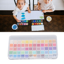 Glitter Watercolor Paint Set 60 Colors Metallic Shimmer Highlights