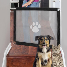 Namsan Stair Gate for Dogs, Dog Safety Gate Installable Stopper Gate for Kitchens Hallways and Bedrooms, 80cm x 100 cm, Black