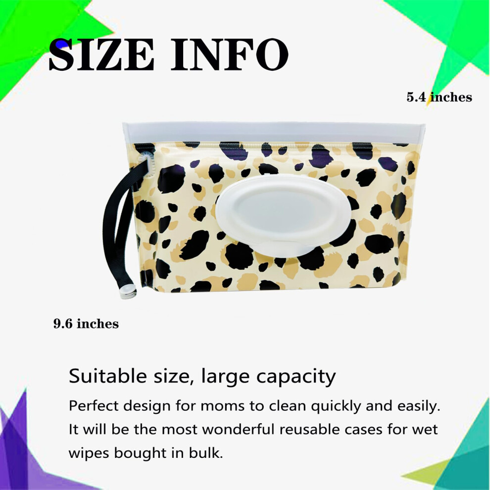Fitulabo 2 Pack Portable Refillable Wet Wipes Dispenser Box Reusable P