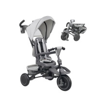 6 in 1 Foldable Kids Trike with Adjustable Parent Handle & Canopy for Ages 1-5, Grey