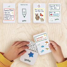 Yoto Make Your Own Cards – 5 Blank Audio Cards for Use with Kids Yoto Player & Mini Bluetooth Speaker, Play Audiobook Stories Music Radio Podcasts L