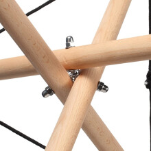Kisbeibi Handpan Drum Stand, Steel Tongue Drum Bracket, Solid Beech Wood Adjustable Tripod Structure Drum Holder, Snare Holder Bracket for 12 to 22 I