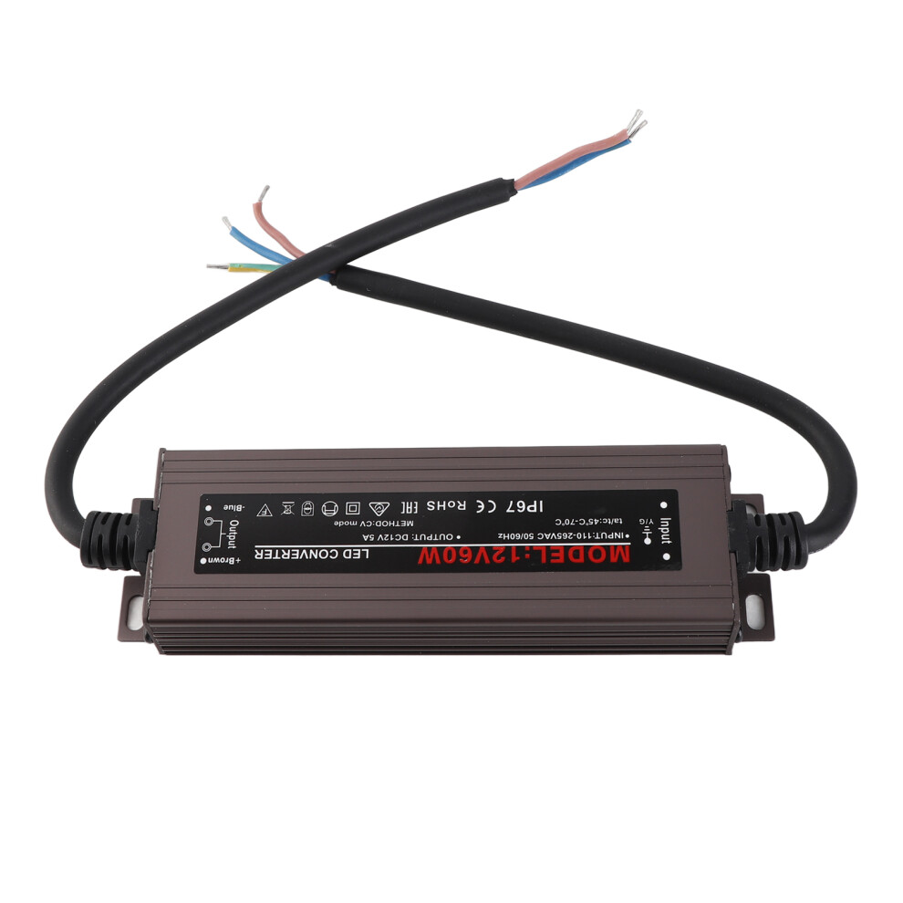 Led Driver Switch Power Supply 12V 60W Ip67 Waterproof For Outdoor Lighting 4621390974816