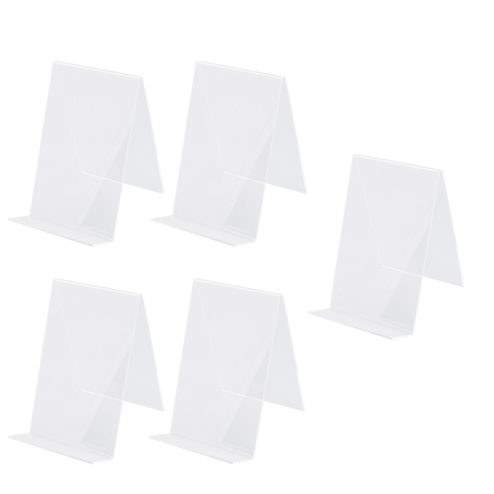 5 Pcs Acrylic Nail Art Display Stand Transparent for Salon Use