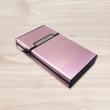 (Rose Gold) Compact Aluminum Cigarette Case for Women