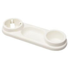 (White) Kids Stroller Snack Tray with Cup Holder
