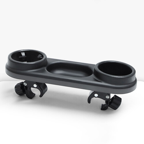 (Black) Kids Stroller Snack Tray with Cup Holder