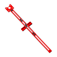 (Woodworking round milling artifact 400mm slotted e) Alloy Wood Router Guide for Milling Boards