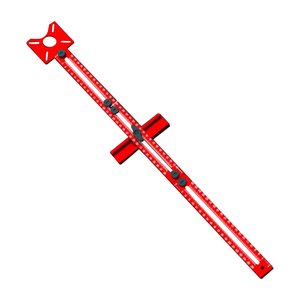 (Woodworking Round Milling Artifact 400Mm Slotted E) Alloy Wood Router Guide For Milling Boards 6017806749730