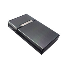 (Ash) Compact Aluminum Cigarette Case for Women