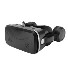 Casco de realidad virtual 3D - Plástico, tamaño ajustable, negro